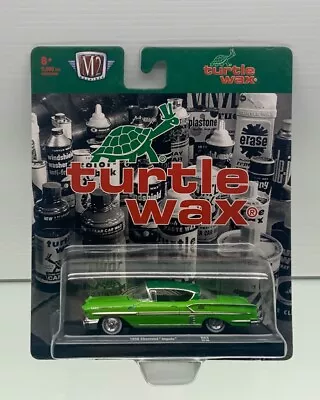 M2 Machines 1958 Green Chevrolet Impala Turtle Wax 1:64 Auto Drivers • $24.95