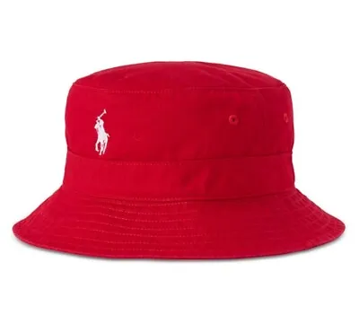 Polo Ralph Lauren Men's Bucket Hat Red White $55 New • $45