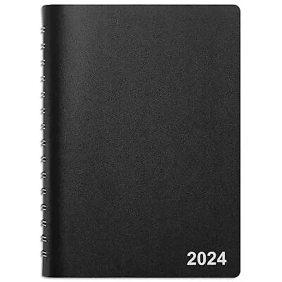 2024 Staples 5  X 8  Daily Appointment Book Black (ST58452-24) • $17.46