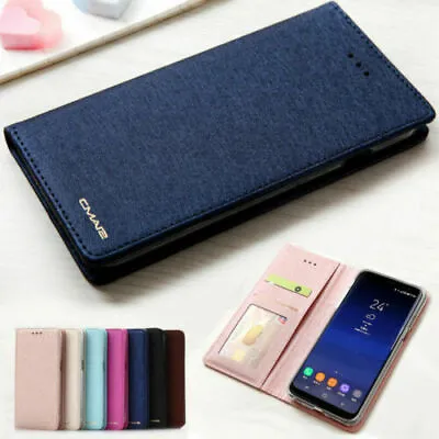 $12.90 • Buy For IPHONE 13 12 11 Pro Max XS 8 7 Wallet SILK Leather Luxury Flip Case Cover