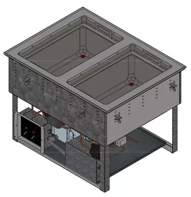 Vollrath FC-6HC-02120-AD Two Well Modular Drop-In Hot Cold Food Well  120V NEW B • $2999.99