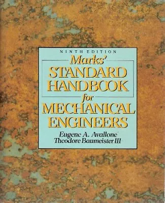 Mark's Standard Handbook For Mechanical Engineers • $11.27