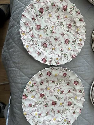 Spode Copeland England Rosebud Chintz Pink Set Of 2 Salad Plates 8  • $9.99