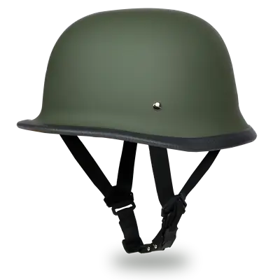 $80.96 • Buy  Daytona DOT Motorcycle Helmet LOW PROFILE SKULL CAP German- Army Green!