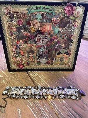 Michal Negrin Signed Swarovski Crystal Bracelet - Gorgeous! • $119