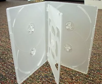 Sale! 10 New 14mm Clear Slim 6 Disc 6-dvd Cd Cases Case Box - Dh6c • $14.99