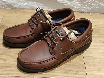 Ladies Dubarry Of Ireland Deck Shoes Size 6 39.5 Brown Leather Ex Cond • £49.99