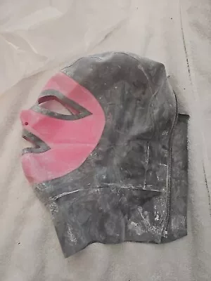 Latex Hood Black Metallic Pink • $100