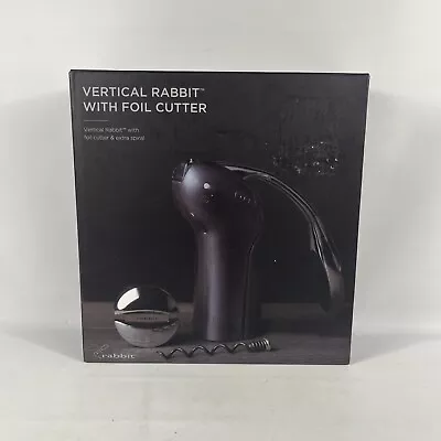 Rabbit Vertical Lever Corkscrew Wine Opener With Foil Cutter • $24.95