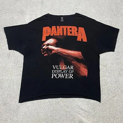 Pantera Mens T Shirt Size Extra Large Black Vulgar Display Of Power Graphic Band • $70