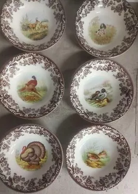 Spode Woodland Set Of SIX  Ascot  Bowls- 6 Unique Designs Inc TURKEY • $99.99