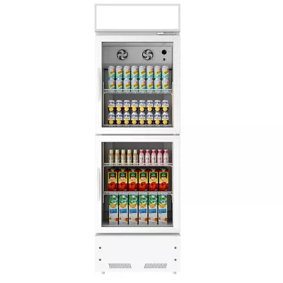 Merchandiser Cooler Refrigerator 2 Glass Doors Commercial Display Beverage New • $760