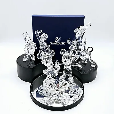 Swarovski Disney Mickey Mouse Fab 6 Set Crystal Figurines Minnie Donald Base • $1399.95