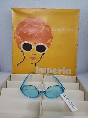 Vtg 1960’s Imperia Italy Hexagon Turquoise Retro Mod Pop Sunglasses OOAK Read • $106.99