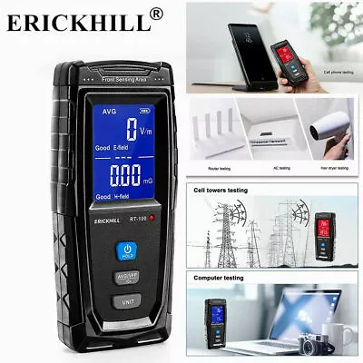 ERICKHILL EMF Meter Electromagnetic Radiation Detector Tester Test LCD Display • $42.95