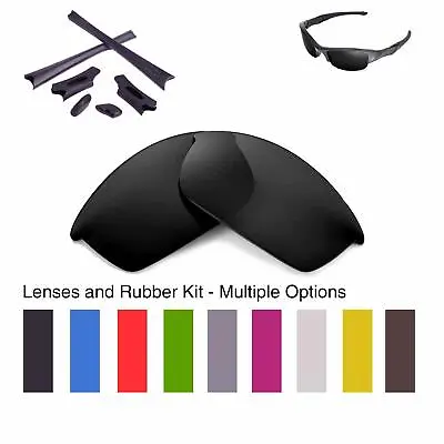 Walleva Lenses And Rubber Kit For Oakley Flak Jacket - Multiple Options • $17.99