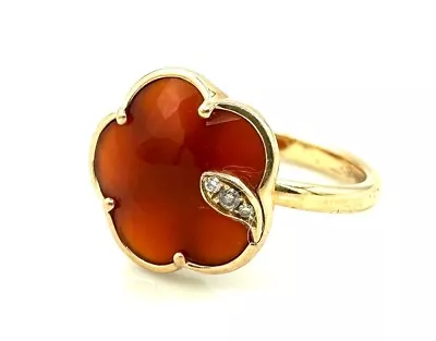 PASQUALE BRUNI - Ring Gold 18 Carat With Cornelian And Diamonds - 385 G • $1323.38