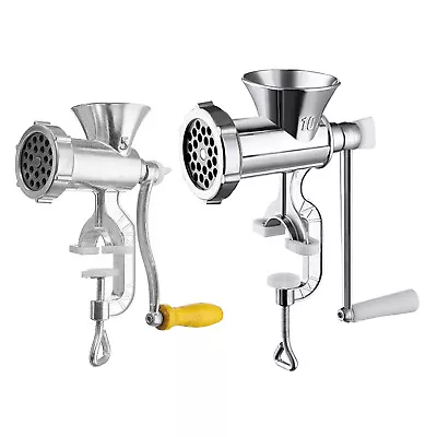 Durable Manual Meat Mincer Grinder Hand Crank Sausage Maker Kitchen Tool • £17.53