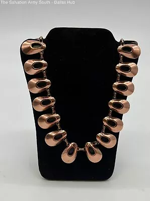 Vintage Signed Renoir Copper Choker Necklace - 18in Adjustable • $9.99