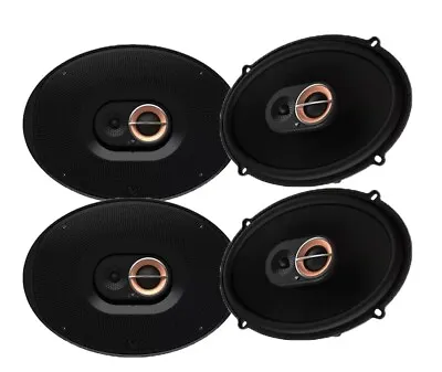 4x Infinity 6x9” Three-Way 720W Power Car Audio Multi-Element Speaker Black • $258.99