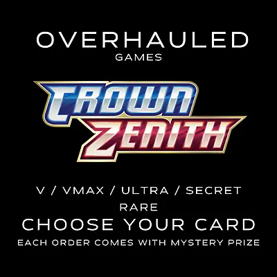 $4.50 • Buy ⭐Pokemon - Crown Zenith Singles PICK CHOOSE YOUR CARD ⭐V/VSTAR/ GALARIAN GALLERY