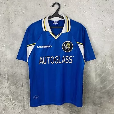 Chelsea 1997 1998 1999 Home Football Shirt Umbro Jersey Size M • £137.69