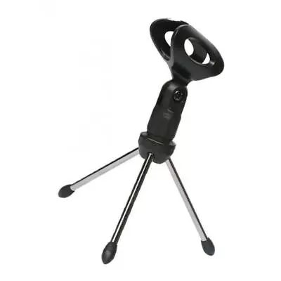 Adjustable Microphone Holder Table Stand Microphone Stand With Microphone • £6.79