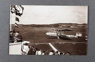 Imperial Airways Handley Page Hp.42w At Le Touquet Airport Airline Postcard Rppc • £59.95