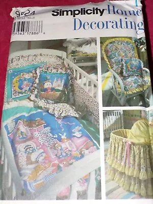 $11.99 • Buy 🌷 Simplicity #9524-infant Nursery - Bassinet Skirt - Nursery Rhymes Pattern Ff
