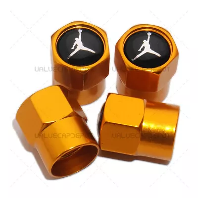 4pcs Hex NBA Michael Jordan Car Wheels Tire Air Valve Caps Stem Dust Cover Decor • $7.99