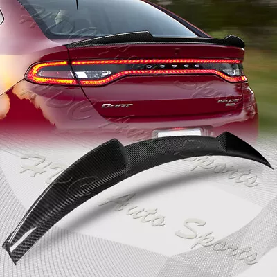 For 2013-2016 Dodge Dart V-Style Carbon Fiber Rear Duckbill Trunk Spoiler Wing • $145.99