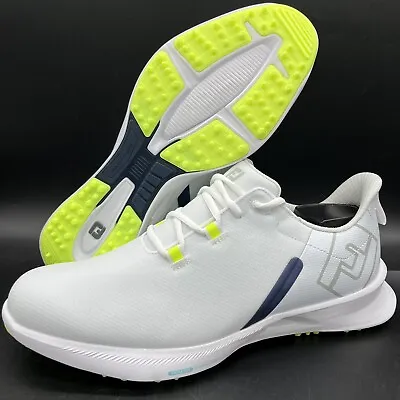 FootJoy Fuel FJ Sport Spikeless Golf Shoes 55453 White Navy Men's Multi Size NEW • $94.97