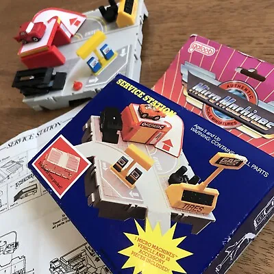 Micro Machines Galoob Hasbro 1987 Travel City Service Station Box VGC Vintage • £39.95