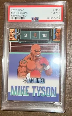 2023 Leaf Mike Tyson  Punchout Reimagined Psa 8 NM MINT LOW PRINT RUN Of 761 • $19.99