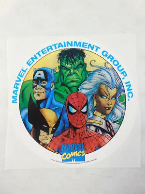 1992 MARVEL COMICS Retailer DECAL~ Spider-Man Wolverine Hulk Storm Cap MMMS FOOM • $24.99