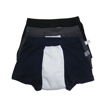 £29.84 • Buy 3-Pack Men’s Incontinence Underwear  Regular Absorbency Reusable Washable Briefs