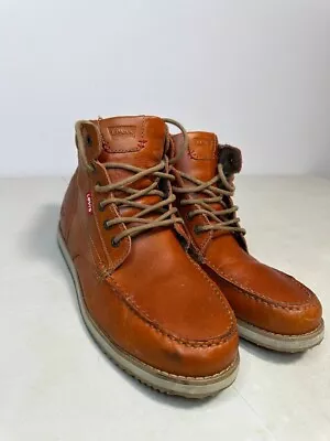 Levis Leather Lace Up Boots Mens 13 US #51504303I Brown • $28