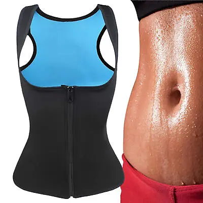 $21.69 • Buy Sauna Suit For Women Workout Sweat Body Shaper Sweat Waist Trainer Weight Loss 