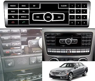 $19.99 • Buy Replacement Radio Button Stickers V2 2010-2016 Mercedes Benz E350 New Free Ship