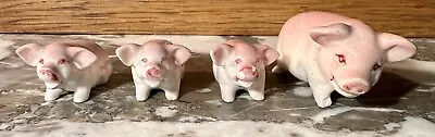 Vintage Ceramic Miniature Pigs • $18