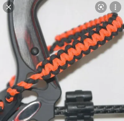 Neon Orange Black Bling Sling Archery Bow Wrist Strap Free Ship Mathews  • $14.50