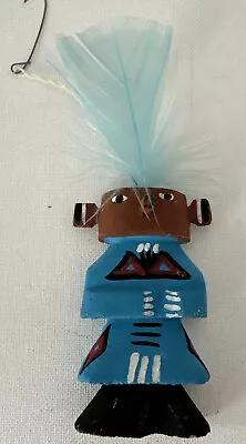 Vintage Hopi Pueblo Indian Highway Rte 66 Kachina Ornament.  Estate Sale Find • $12