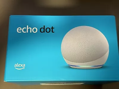 Amazon Echo Dot (4th Gen) Smart Speaker With Alexa -Glacier White Brand New • $65