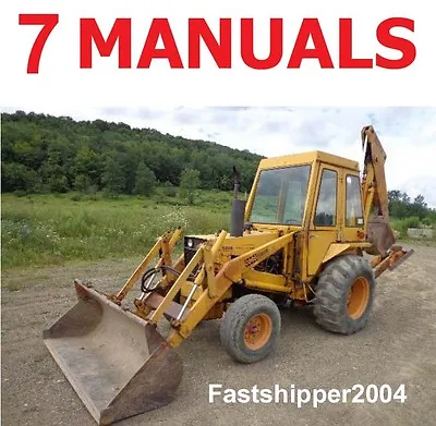 $21.37 • Buy 7 Case 580b 35 Loader Backhoe Service Manuals Shop Repair Owners Parts Tractors