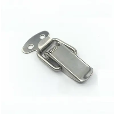 2pcs Stainless Steel Cabinet Box Case Spring Loaded Latch Catch Toggle Hasp Loop • $7.57