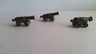 Vintage Miniature Lead Toy Cannons For Soldiers Model Making Building Parts • $12