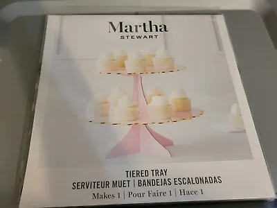New Martha Stewart Two Tiered  Cupcake Tray/Stand -Pink & Gold Creative Crafting • $20