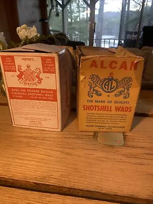 $1.99 • Buy Vintage ALCAN & HERTER’s Shotshell Wads Empty Box - Reloading Ammunition
