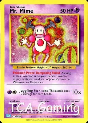 Mr. Mime 013/034 CLB Classic Card Collection HOLO Pokemon Card NEAR MINT • $5.49