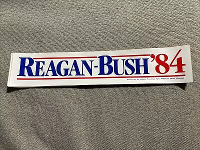 Reagan - Bush '84 - Presidential Bumper Sticker Original • $5.33